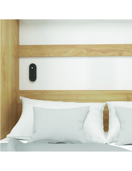 MAYA COM BLACK | Touch lamp with reading spotlight | Lamp: Black | Light: Natural Light | Voltage: 12V