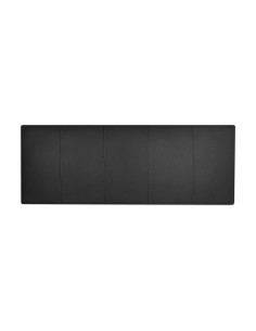 TESTIERA | Spalliera in Ecopelle | Colore Nero | Cuciture Righe | Dimensioni 160X60 2