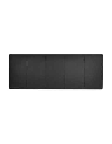 HEADBOARD | Faux leather Backrest | Color: Black | Striped Stitching | Dimensions: 160X60