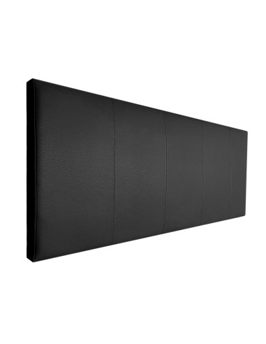 Testiera in Ecopelle | Nero | Righe | 160X60 |