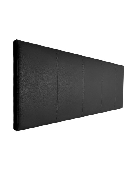 Testiera in Ecopelle | Nero | Righe | 160X60 |