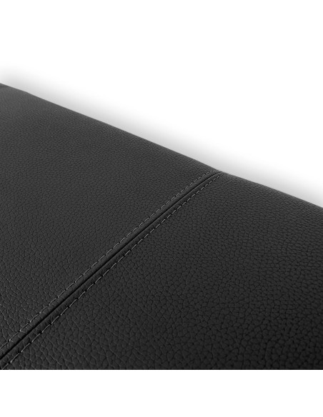 Testiera in Ecopelle | Nero | Righe | 160X60 |