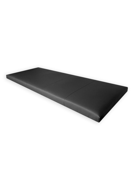 Testiera in Ecopelle | Nero | Righe | 160X60 |