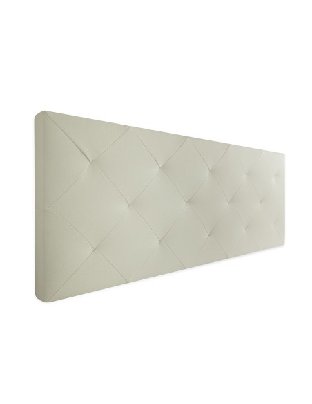 Testiera in Ecopelle | Bianco | Rombo | 160X60 |