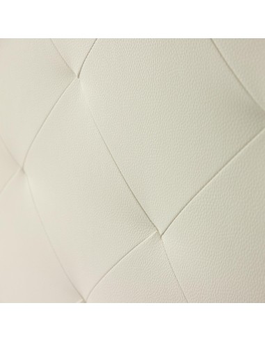 Testiera in Ecopelle | Bianco | Rombo | 160X60 |