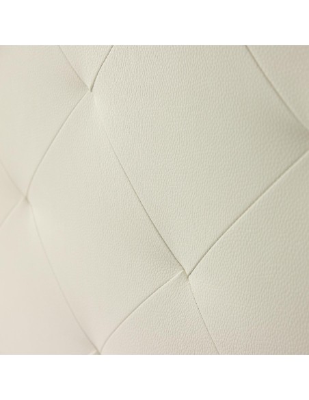 Testiera in Ecopelle | Bianco | Rombo | 160X60 |