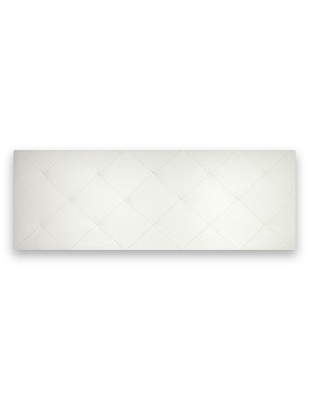 Testiera in Ecopelle | Bianco | Rombo | 160X60 |