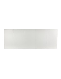 TESTIERA | Spalliera in Ecopelle | Colore Bianco | Cuciture Righe | Dimensioni 160X60 2