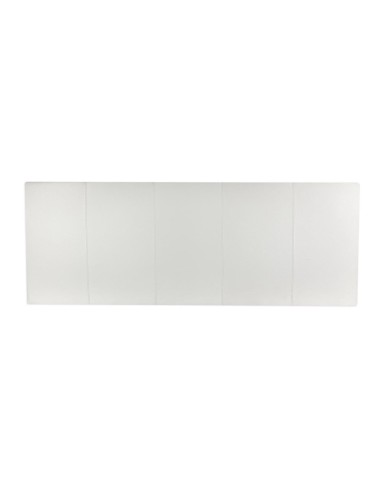 Testiera in Ecopelle | Bianco | Righe | 160X60 |