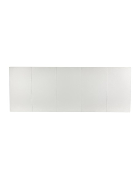 Testiera in Ecopelle | Bianco | Righe | 160X60 |