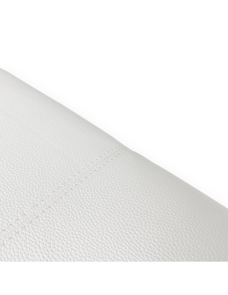Testiera in Ecopelle | Bianco | Righe | 160X60 |