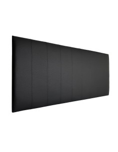 TESTIERA | Spalliera in Ecopelle | Colore Nero | Cuciture Righe | Dimensione 180X80 2