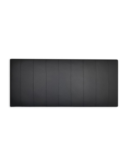 HEADBOARD | Faux leather Backrest | Color: Black | Striped Stitching | Dimension: 180X80