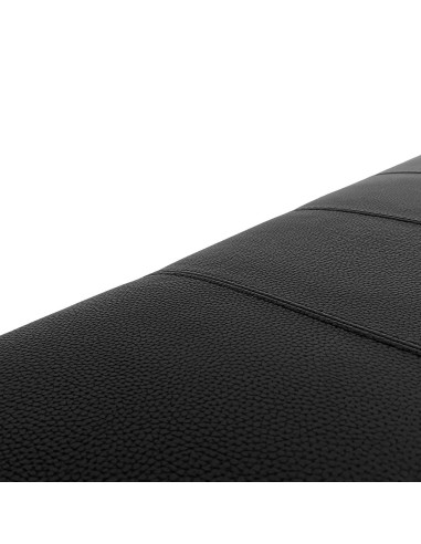 Testiera in Ecopelle | Nero | Righe | 180X80 |