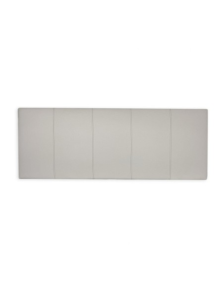 Testiera in Ecopelle | Grigio | Righe | 160X60 |