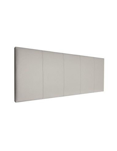HEADBOARD | Faux leather Backrest | Color: Grey | Striped Stitching | Dimension: 160X60