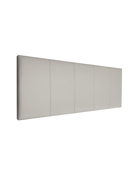 Testiera in Ecopelle | Grigio | Righe | 160X60 |