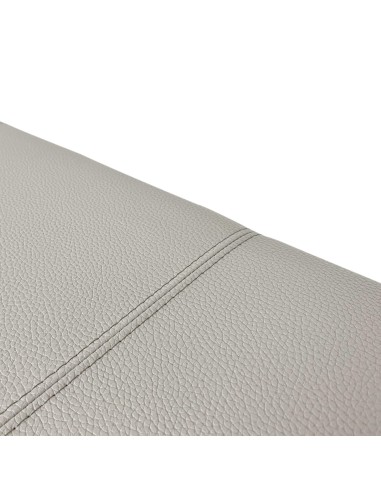 HEADBOARD | Faux leather Backrest | Color: Grey | Striped Stitching | Dimension: 160X60