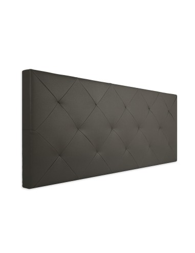 HEADBOARD | Faux leather Backrest | Color: Elephant | Diamond Stitching | Dimensions: 160X60