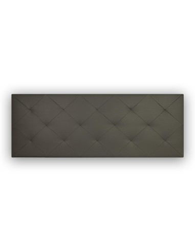 HEADBOARD | Faux leather Backrest | Color: Elephant | Diamond Stitching | Dimensions: 160X60