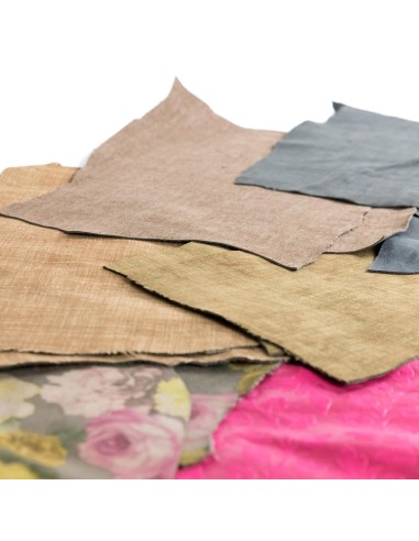 FANTASY | SET 1 kg Real Leather Scraps | Mixed Fantasy Colors | Mixed Dimensions