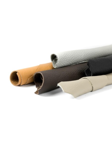 CLASSIC | SET 1 kg Real Leather Scraps | Mixed Classic Colors | Mixed Dimensions