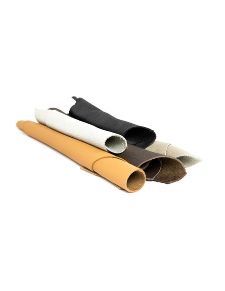 CLASSIC | SET 1 kg Real Leather Scraps | Mixed Classic Colors | Mixed Dimensions