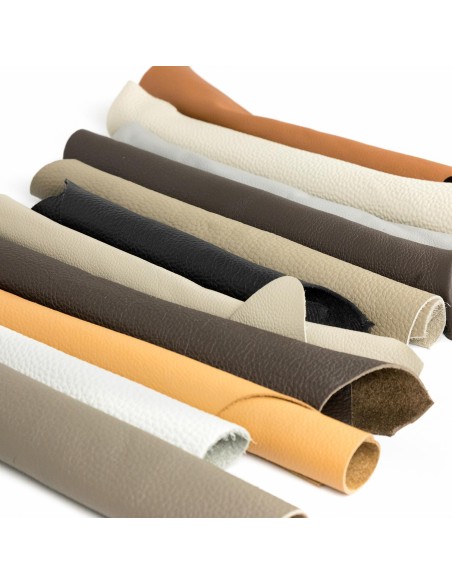 CLASSIC | SET 1 kg Real Leather Scraps | Mixed Classic Colors | Mixed Dimensions