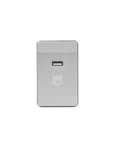 USB SWITCH ALUMINUM | Light switch with USB port | Voltage 12V 2