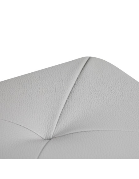 HEADBOARD | Faux leather Backrest | Color: Grey | Diamond Stitching | Dimension: 160X60