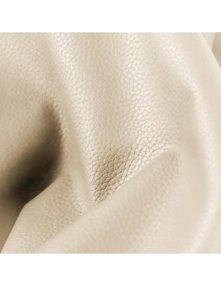 GUELL - col: CREAM | Faux leather for upholstery | Water-repellent | High resistance | Antibacterial | Anti-mold