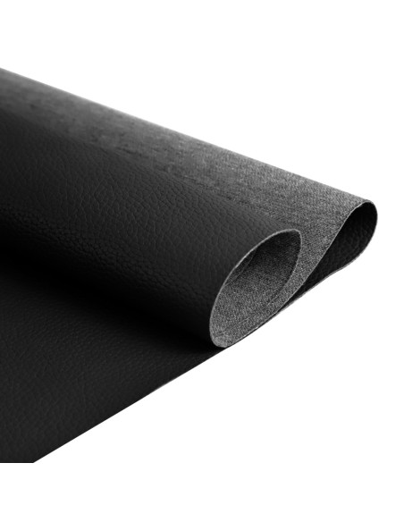 GUELL - col: BLACK | Faux leather for upholstery | Water-repellent | High resistance | Antibacterial | Anti-mold