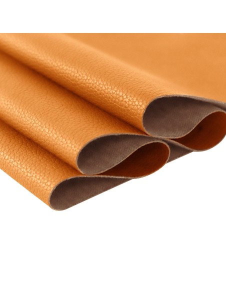 GUELL - col: ORANGE | Faux leather for upholstery | Water-repellent | High resistance | Antibacterial | Anti-mold