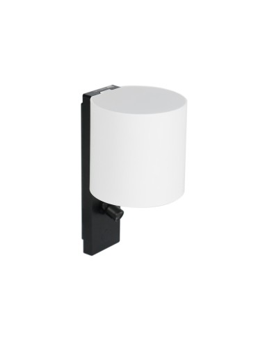 KINKIET BLACK AND WHITE | LED Lamp + Adjustable Reading Spotlight | Light: Natural | Voltage: 12 V