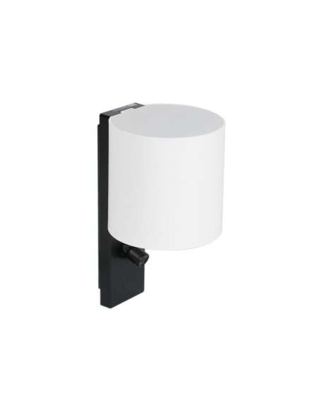 KINKIET BLACK AND WHITE | LED Lamp + Adjustable Reading Spotlight | Light: Natural | Voltage: 12 V