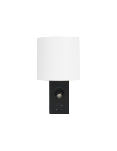 KINKIET BLACK AND WHITE | LED Lamp + Adjustable Reading Spotlight | Light: Natural | Voltage: 12 V