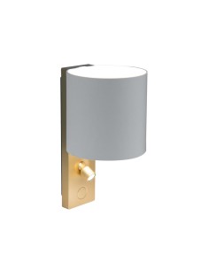KINKIET GOLD AND WHITE | LED Lamp + Adjustable Spotlight | Light: Natural | Voltage: 12V 2