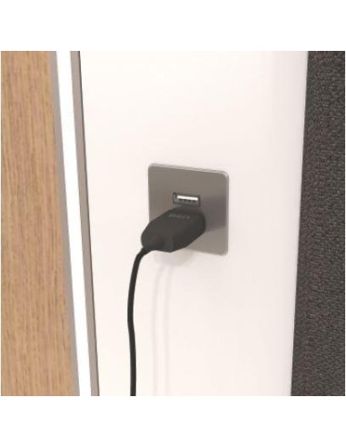 USB/S CHARGER ALLUMINIO QUADRATO | Doppia presa USB ad incasso | Caricatore USB |