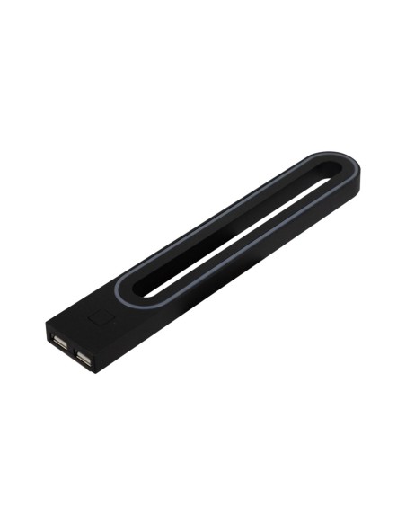 GABI R/USB NERA | Lampada LED con doppio USB charger |