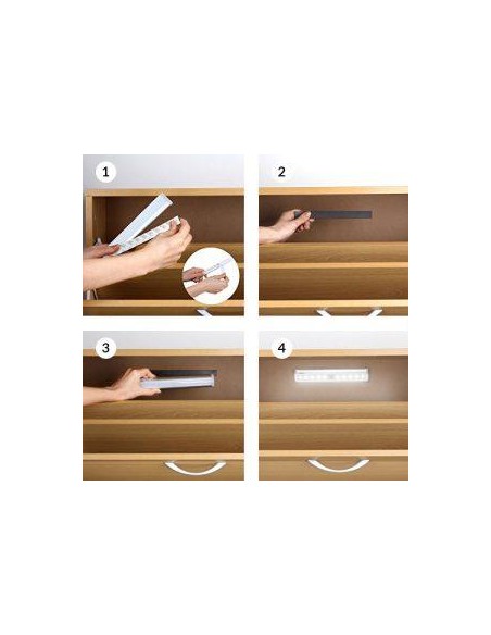 BOSTON ALLUMINIO | Lampada LED a sensore ad infrarossi | Ricaricabile USB |