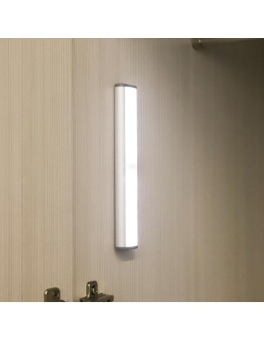 BOSTON ALLUMINIO | Lampada LED a sensore ad infrarossi | Ricaricabile USB |
