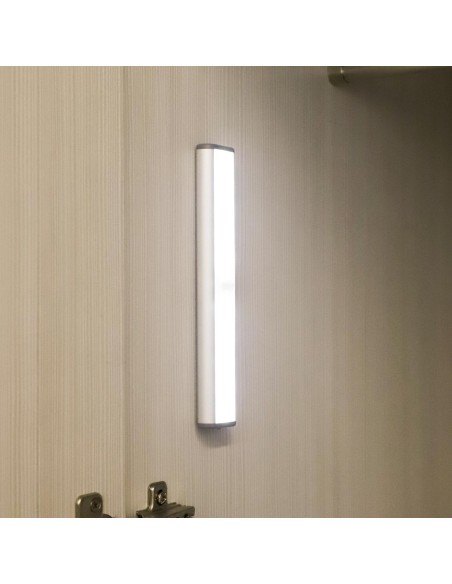 BOSTON ALLUMINIO | Lampada LED a sensore ad infrarossi | Ricaricabile USB |