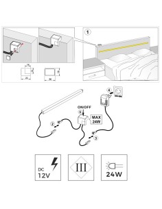 BED SWITCH L/LED ALLUMINIO | Interruttore luci | 2