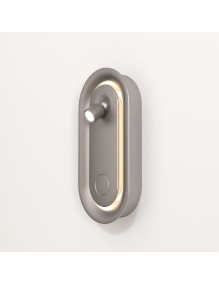 MAYA COM ALUMINUM | Touch Lamp + Reading Spotlight | Lamp: Aluminum | Light: Natural | Voltage: 12V