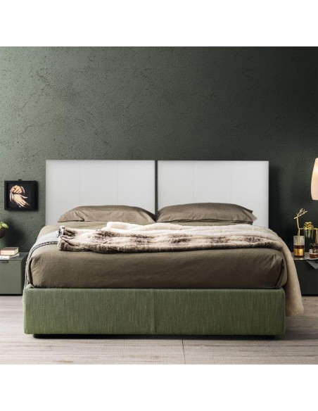 Faux Leather Headboard | Single | 80X60 | Striped | White | Single Bed |