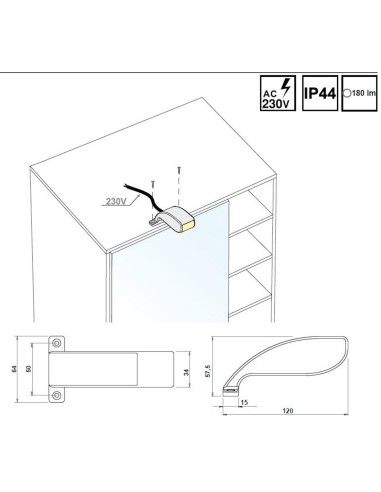 FILA CROMO | Lampada per bagno |