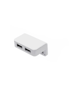 USB/T CHARGER WHITE/ALUMINUM | Double surface-mounted USB socket | Color: White/Aluminum | USB Charger | Voltage 12V 2