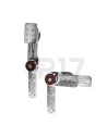H-40S | SET of 2 pairs | Leather stretcher ratchet with spring | 90°-180° Inclination | Zinc-plated Iron