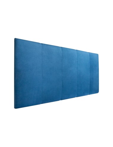 TESTIERA VELLUTO | Colore: Blu | Cucitura: Righe | Dimensione: 180x80 cm