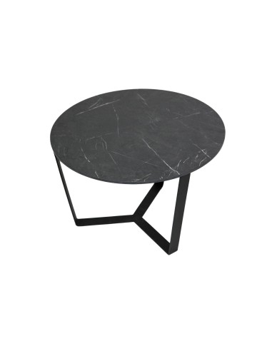 Tavolino ALADIN | Colore: Marmo Nero | Dimensioni Base: 60x68 cm | Altezza 40 cm